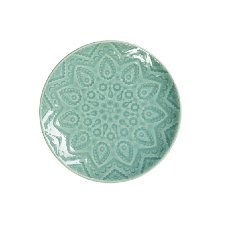 Mint Ceramic Side Plate - 20cm x 3cm