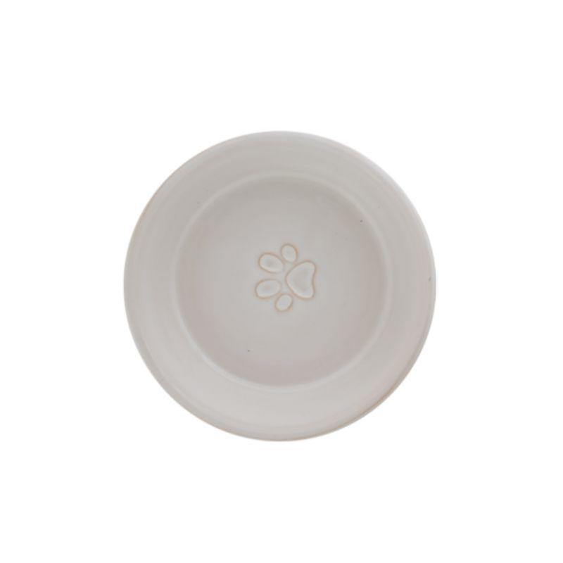 White Ceramic Pet Bowl - 16cm x 5cm - The Base Warehouse