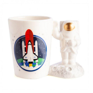 Astronaut 3D Handle Mug - 14cm x 8cm x 11cm - The Base Warehouse
