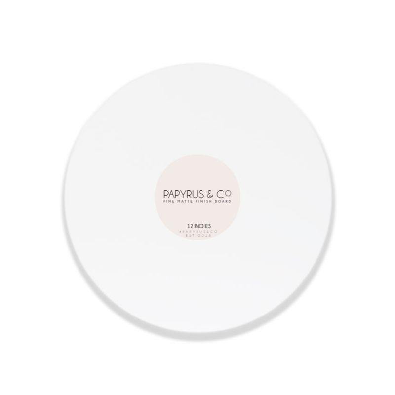 Matte White Masonite Round Cake Board - 30.5cm - The Base Warehouse