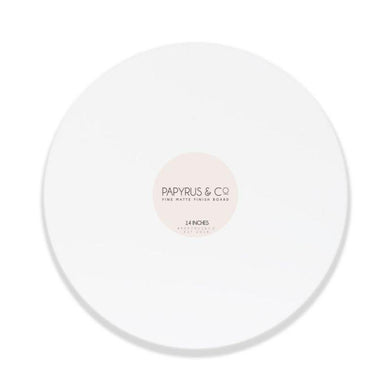 Matte White Masonite Round Cake Board - 35.5cm - The Base Warehouse