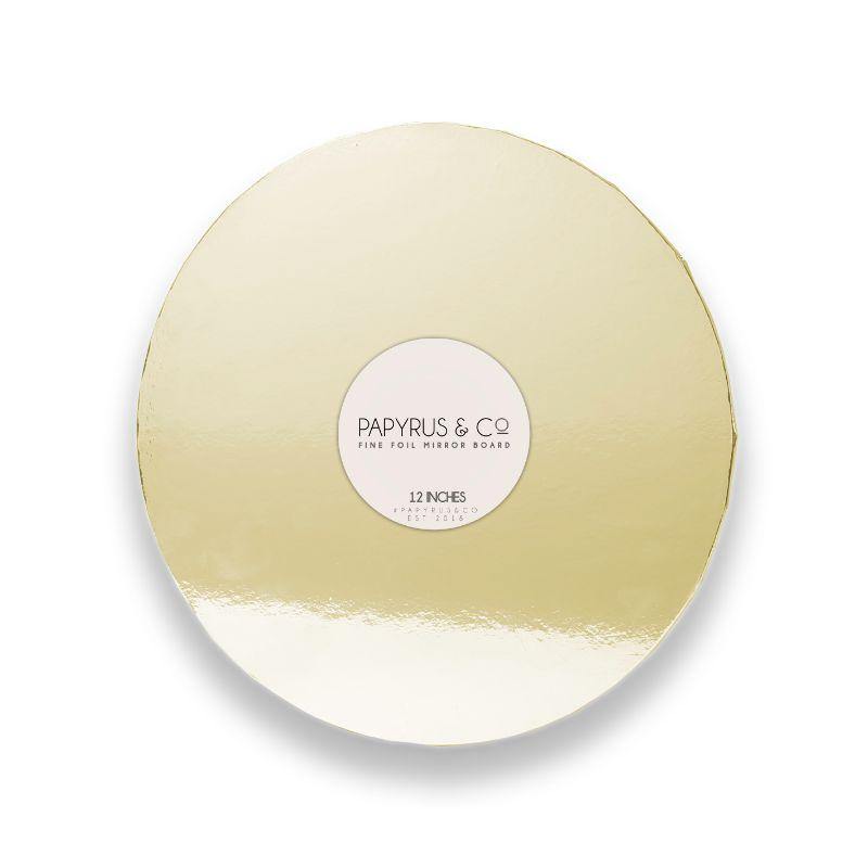 Gold Mirror Round Cake Board - 30.5cm - The Base Warehouse