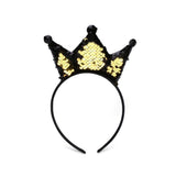 Load image into Gallery viewer, Rainbow Sequin Crown Headband - The Base Warehouse
