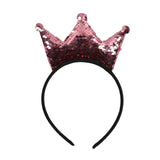 Load image into Gallery viewer, Rainbow Sequin Crown Headband - The Base Warehouse

