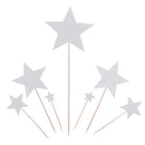Load image into Gallery viewer, 7 Pack Star Cake Topper - The Base Warehouse
