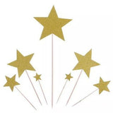 Load image into Gallery viewer, 7 Pack Star Cake Topper - The Base Warehouse
