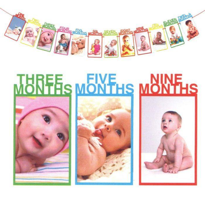12 Month Happy Birthday Photo Banner - The Base Warehouse
