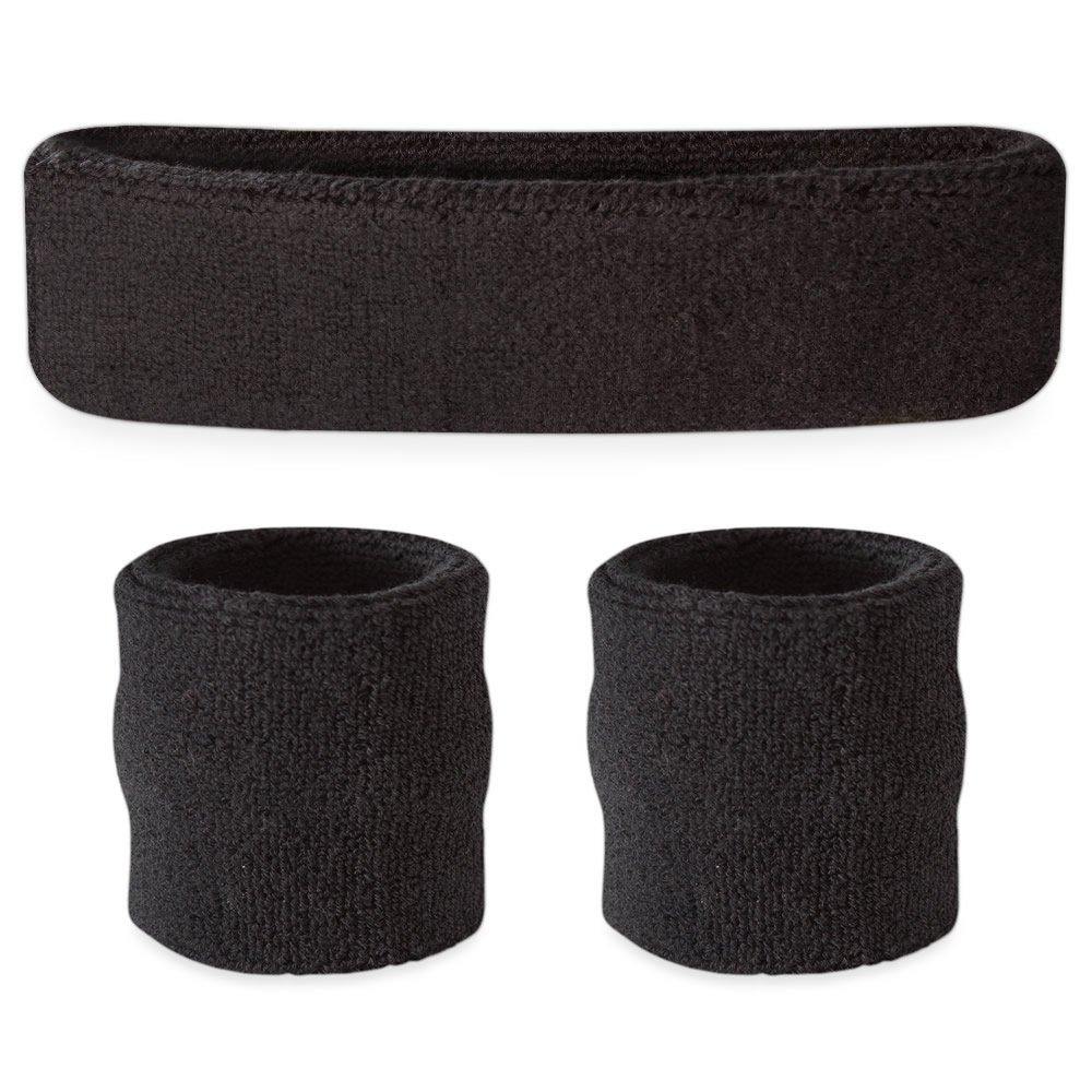 3 Pack Black Sweat Bands - The Base Warehouse
