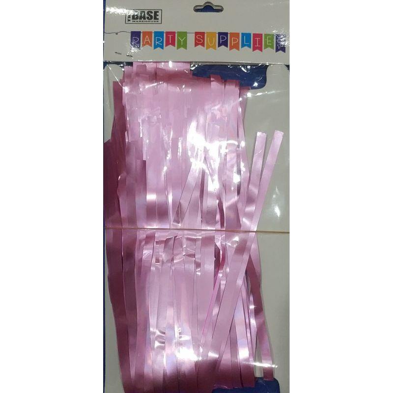 Matte Pink Foil Door Curtain - 2m - The Base Warehouse