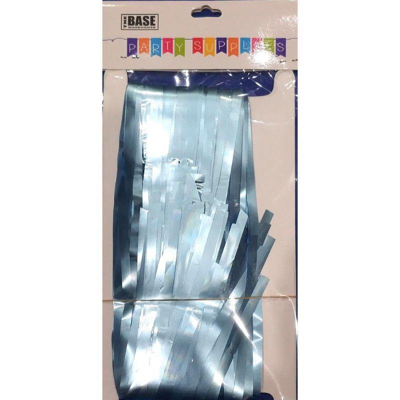 Sky Blue Foil Door Curtain - 2m - The Base Warehouse
