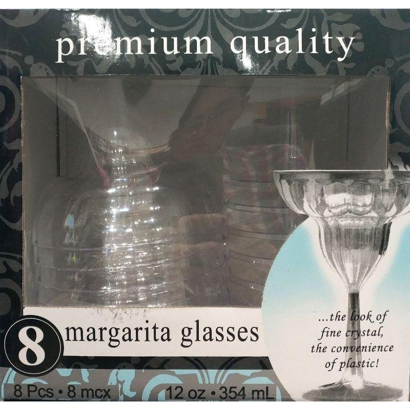 8 Pack Acrylic Margarita Glass - 354ml - The Base Warehouse