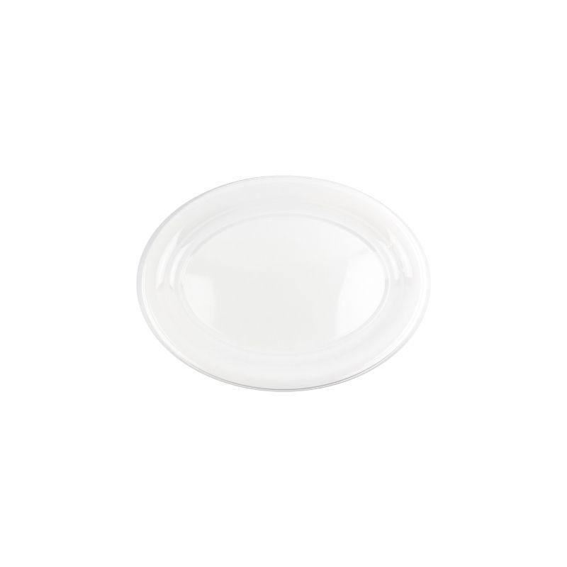 2 Pack White Plastic Oval Tray - 36cm x 48cm - The Base Warehouse