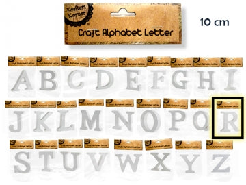 White Craft Letter R - 10cm