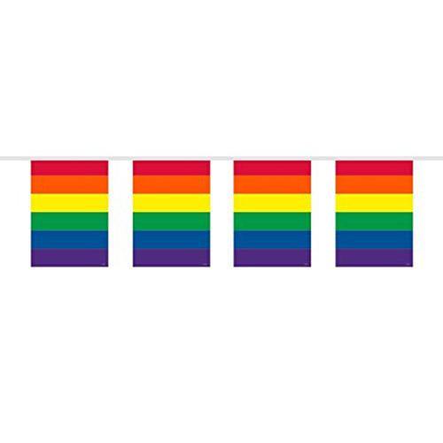 10 Piece Rainbow Bunting Flag - The Base Warehouse