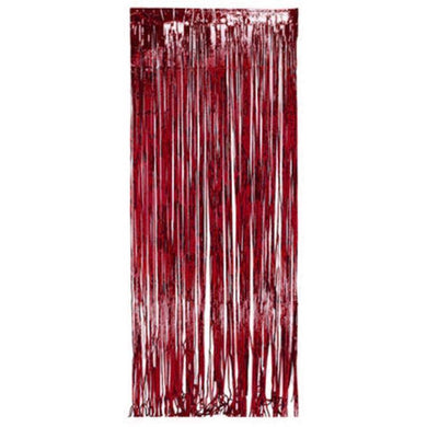 Red Metallic Curtain - 1m x 2m - The Base Warehouse