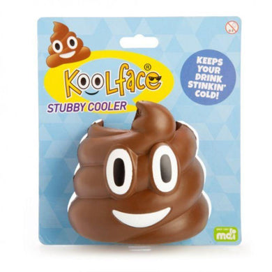 Smiling Poo Stubby Cooler - 11cm - The Base Warehouse