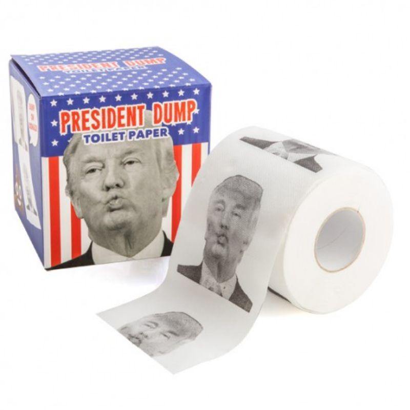 President Donald Trump Dump Toilet Paper - 10cm - The Base Warehouse