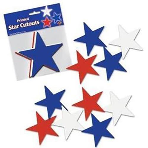 Red, White & Blue Star Cutouts - The Base Warehouse