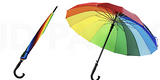 Load image into Gallery viewer, Rainbow Umberella with Black Handle - 60cm

