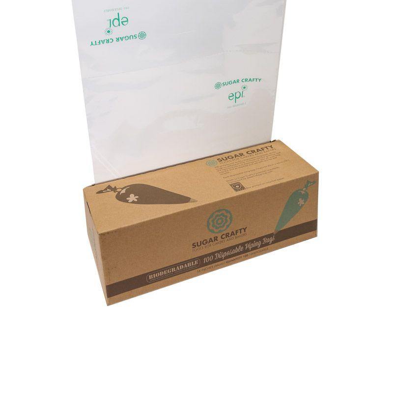100 Pack Biodegradable Piping Icing Bags - 45cm - The Base Warehouse
