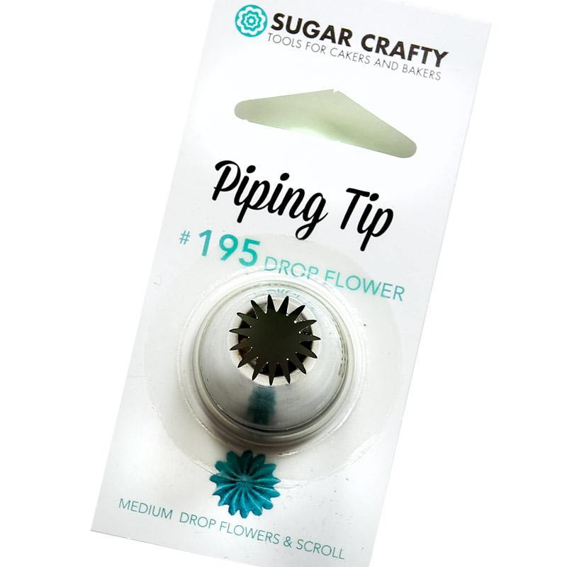 Sugar Crafty Drop Flower Icing Tip - 195 - The Base Warehouse