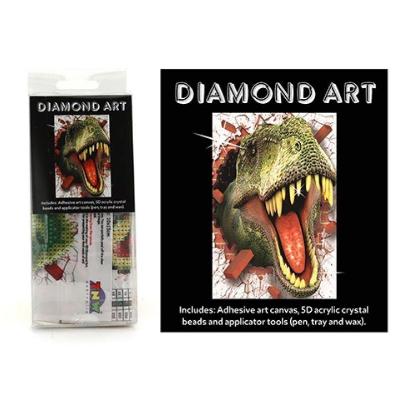 Diamond Art Kit 5D - T-Rex - 15cm x 20cm - The Base Warehouse