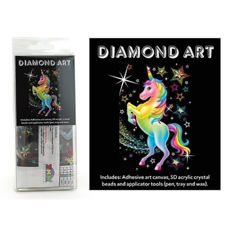 Diamond Art Kit 5D - Unicorn Stars - 15cm x 20cm