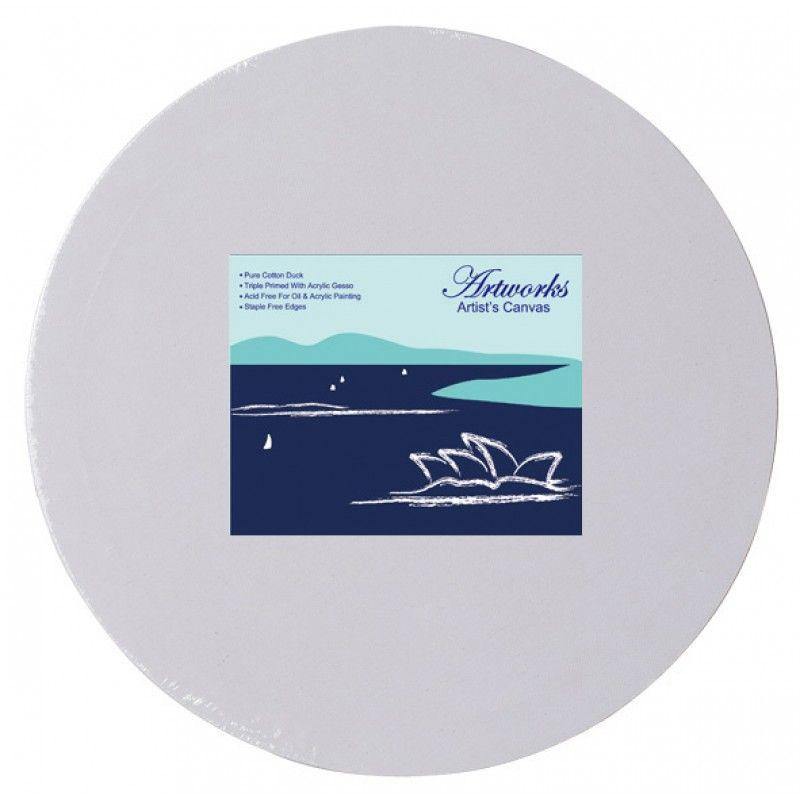 Round Stretched Canvas - 30cm - The Base Warehouse