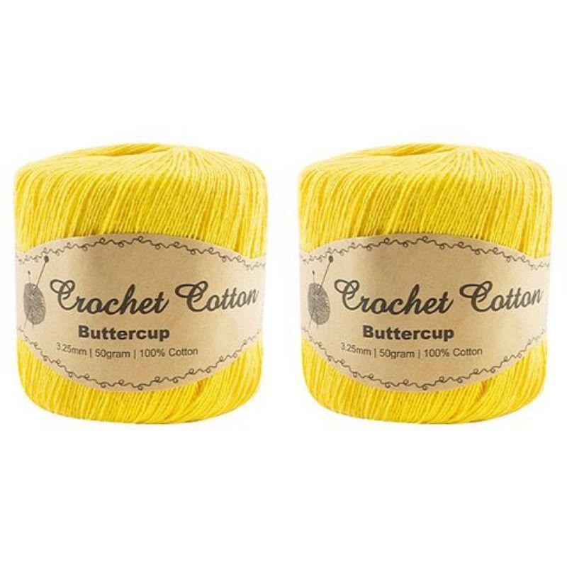 Buttercup Crochet Cotton Ball - 50g
