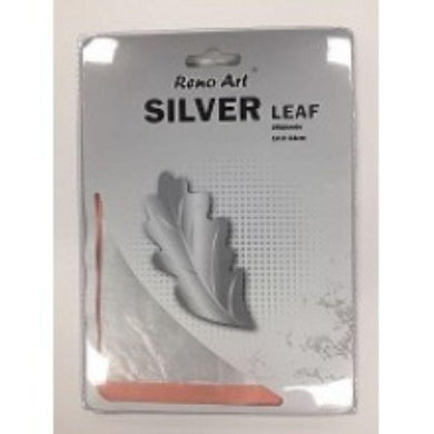 25 Sheets Silver Leaf - 14cm x 14cm - The Base Warehouse