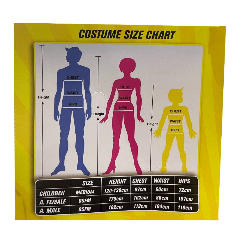 Multi Colour 80s Roller Girl - One Size Fits Most