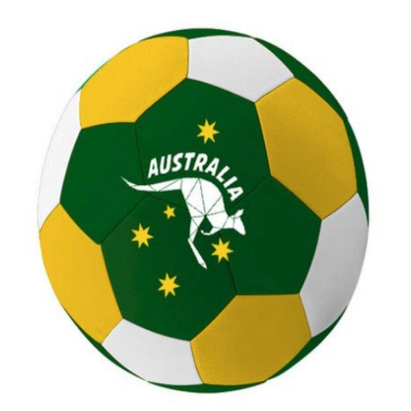 Green & Gold Australia Day Soccer Ball - The Base Warehouse