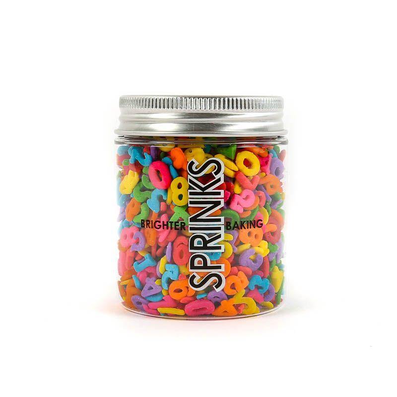 Sprinks Mixed Numbers Sprinkles - 55g - The Base Warehouse