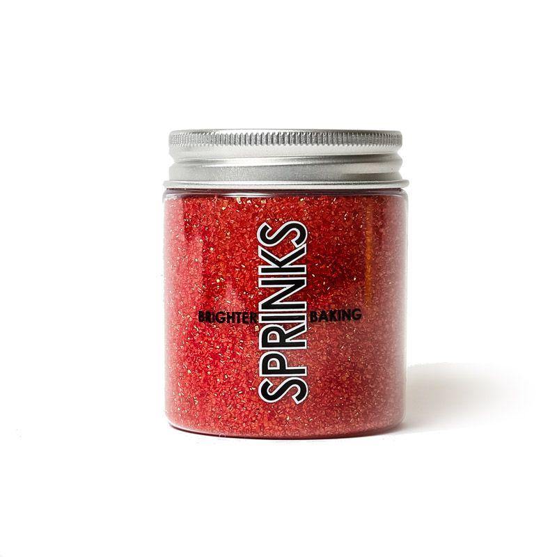 Sprinks Red Sanding Sugar - 85g - The Base Warehouse