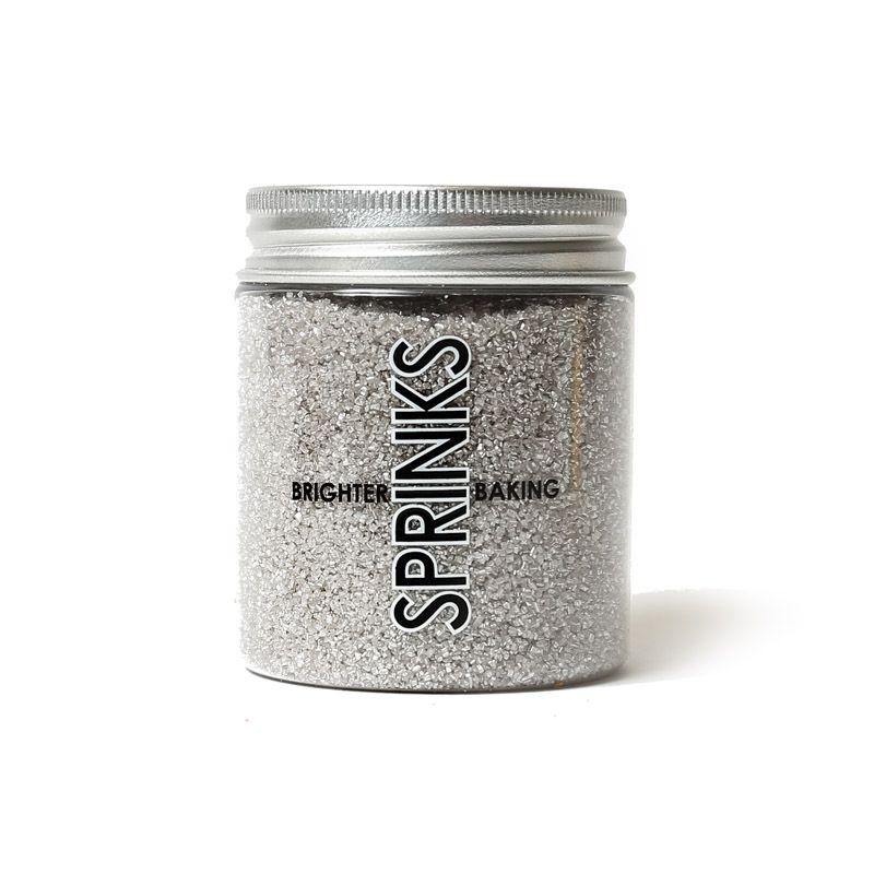Sprinks Shimming Silver Sanding Sugar - 85g - The Base Warehouse