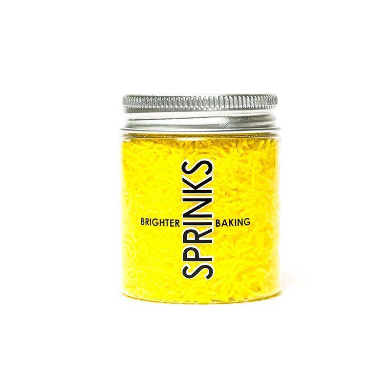 SPRINKS Yellow Jimmies 1mm - 60g - The Base Warehouse