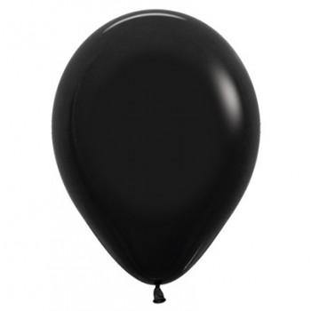 25 Pack Fashion Black Latex Balloons - 30cm - The Base Warehouse