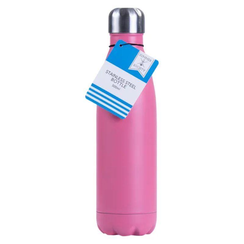 Double Walled Stainless Steel Bottle - 500ml - The Base Warehouse