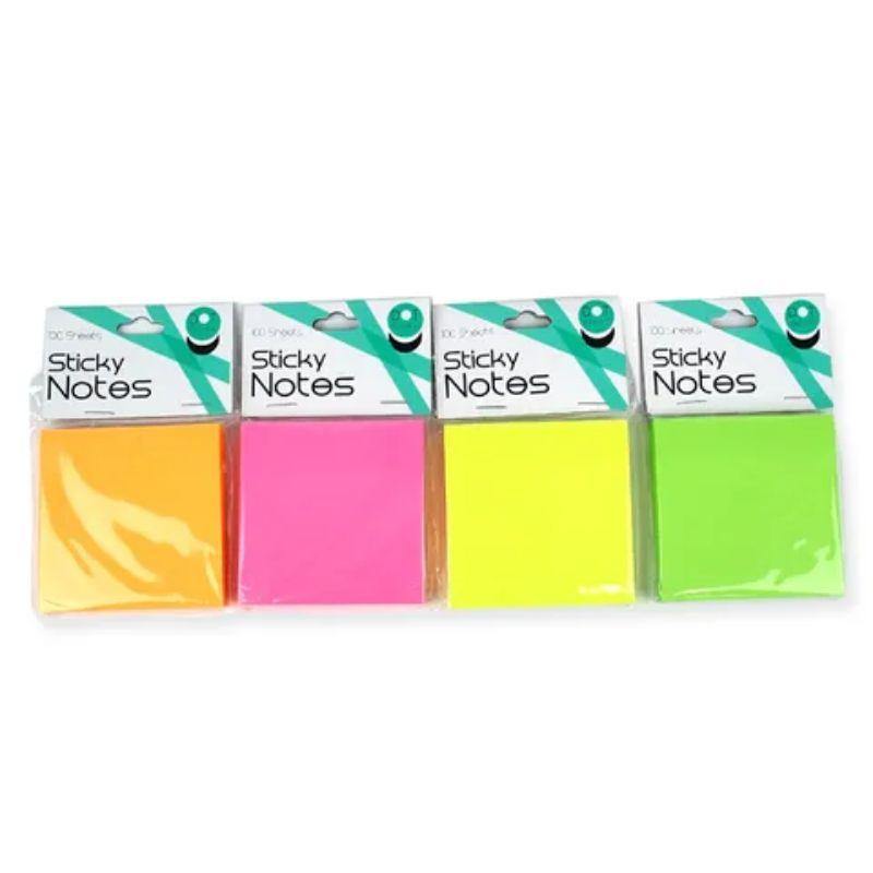 100 Sheets Sticky Notes - 7.5cm - The Base Warehouse