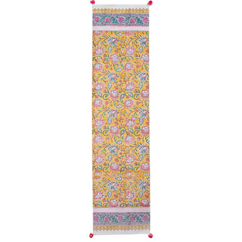 Traditional Hand Processed Sunshine Table Runner - 160cm x 35cm