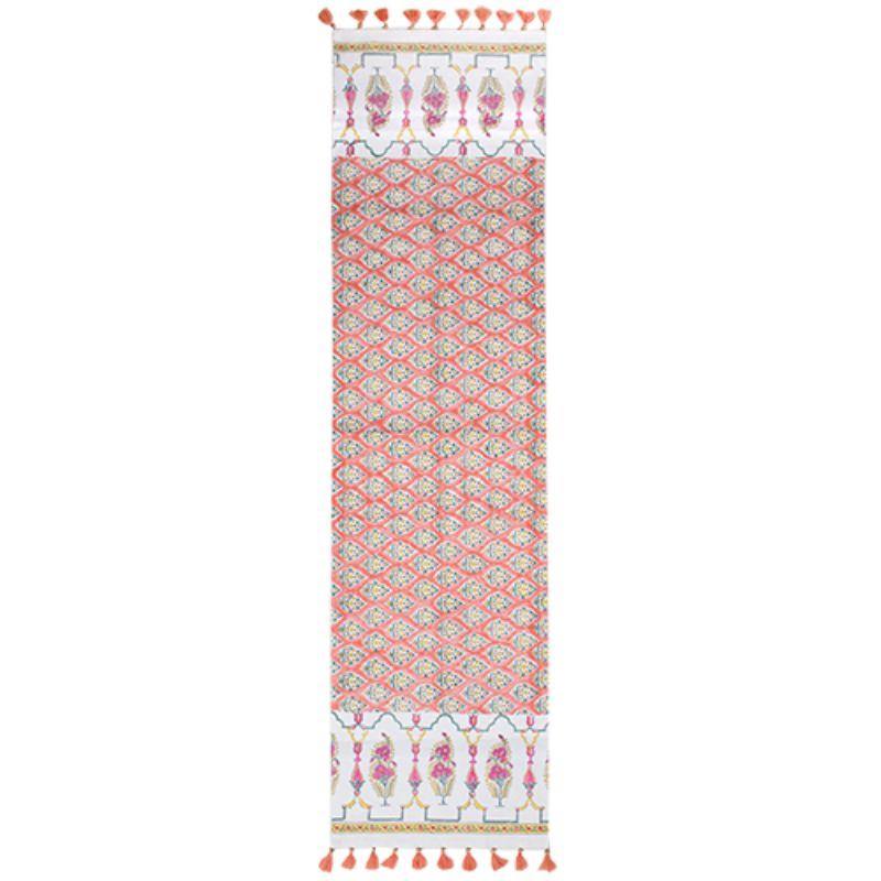Traditional Hand Processed Coral Table Runner - 160cm x 35cm - The Base Warehouse
