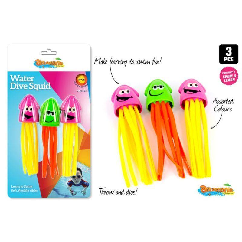 3 Pack Water Dive Squids - The Base Warehouse