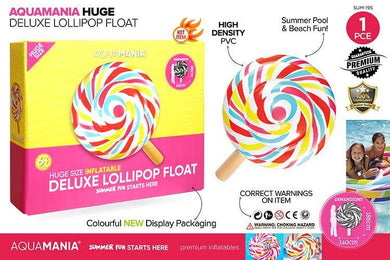 Inflatable Lollipop Pool Lounge - 186cm x 140cm - The Base Warehouse