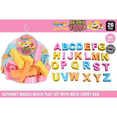 Pastel Alphabet Beach Mould Set - The Base Warehouse
