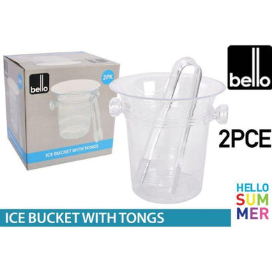 Ice Bucket with Tongs - The Base Warehouse
