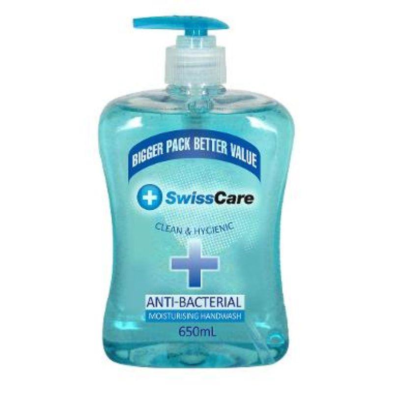 SwissCare AntiBacterial Handwash - 650ml - The Base Warehouse