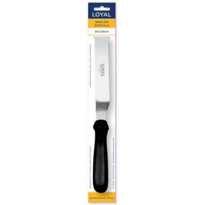 Flexible Stainless Steel Angled Spatula - 20cm - The Base Warehouse