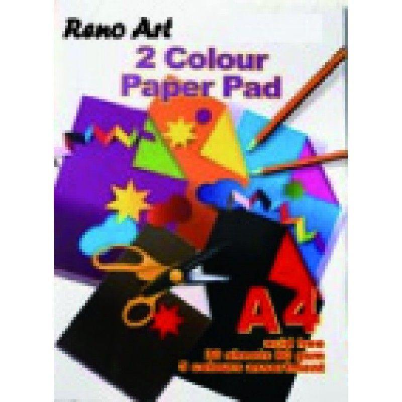 30 Sheets A4 Two Colour Pad - 80gsm - The Base Warehouse