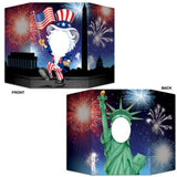 Load image into Gallery viewer, Double Sided American Patriotic Photo Prop - 89cm x 63cm
