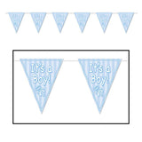 Load image into Gallery viewer, Baby Boy Pennant Banner - 3.6m - The Base Warehouse

